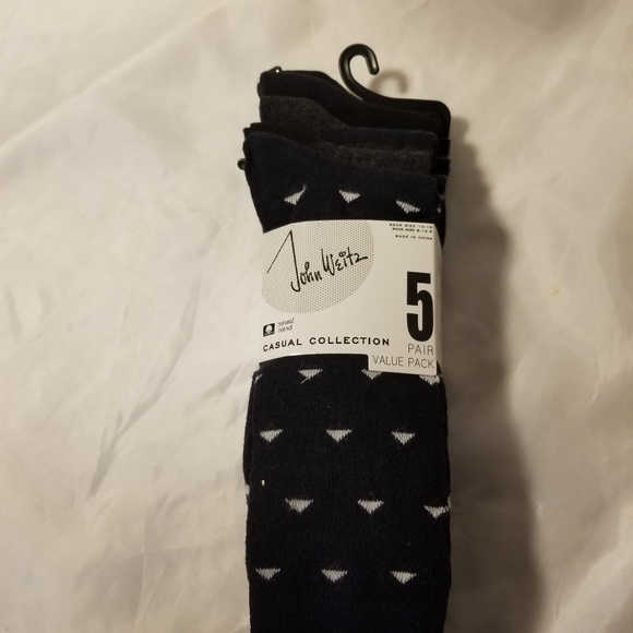 New 5 Pack John Weitz Socks - Picture 1 of 7